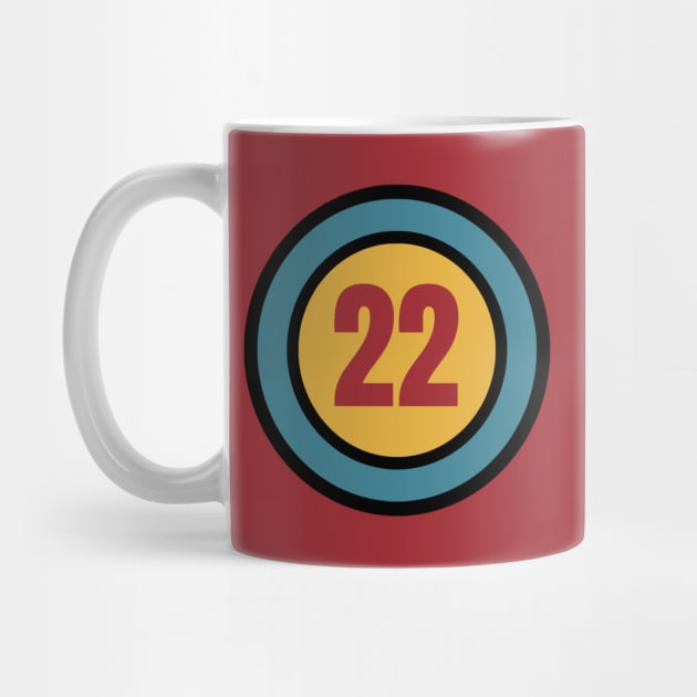 The Number 22 - twenty two - twenty second - 22nd by Siren Seventy One